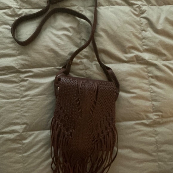 Boho Leather Crossbody Handbag - Picture 2 of 10